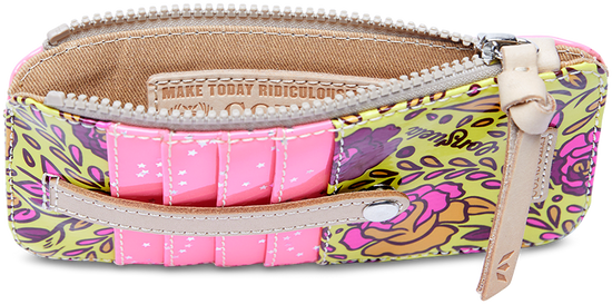 FLORAL AND COLORFUL WALLET CALLED "MILLIE CARD ORGANIZER"
