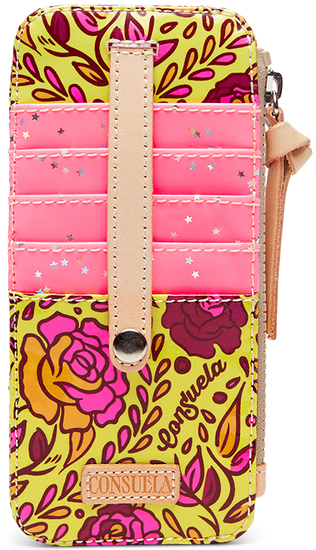 FLORAL AND COLORFUL WALLET CALLED "MILLIE CARD ORGANIZER"
