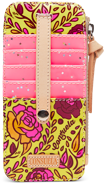 FLORAL AND COLORFUL WALLET CALLED "MILLIE CARD ORGANIZER"