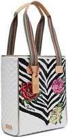 COLORFUL FLORAL ANIMAL PRINTED TOTE BAG CALLED "MICHELLE CHICA TOTE"