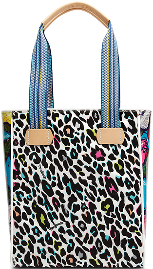 CONSUELA COLORFUL ANIMAL PRINT TOTE BAG "COCO CHICA TOTE"