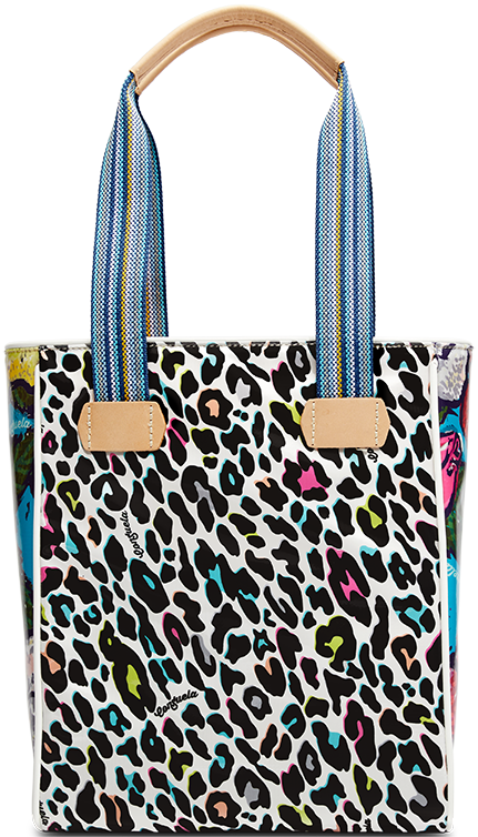 CONSUELA COLORFUL ANIMAL PRINT TOTE BAG "COCO CHICA TOTE"