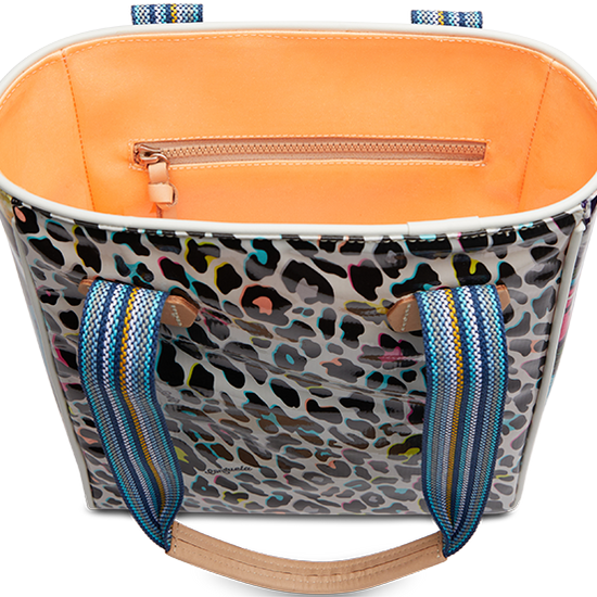 CONSUELA COLORFUL ANIMAL PRINT TOTE BAG "COCO CHICA TOTE"