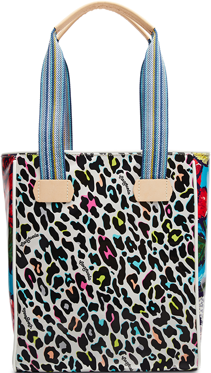 CONSUELA COLORFUL ANIMAL PRINT TOTE BAG "COCO CHICA TOTE"