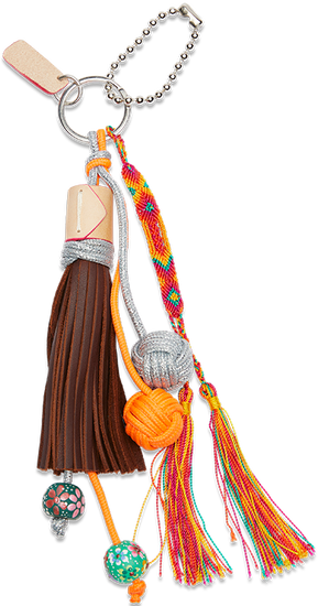 CONSUELA LEATHER TASSLE BAG CHARM "JODY CHARM"