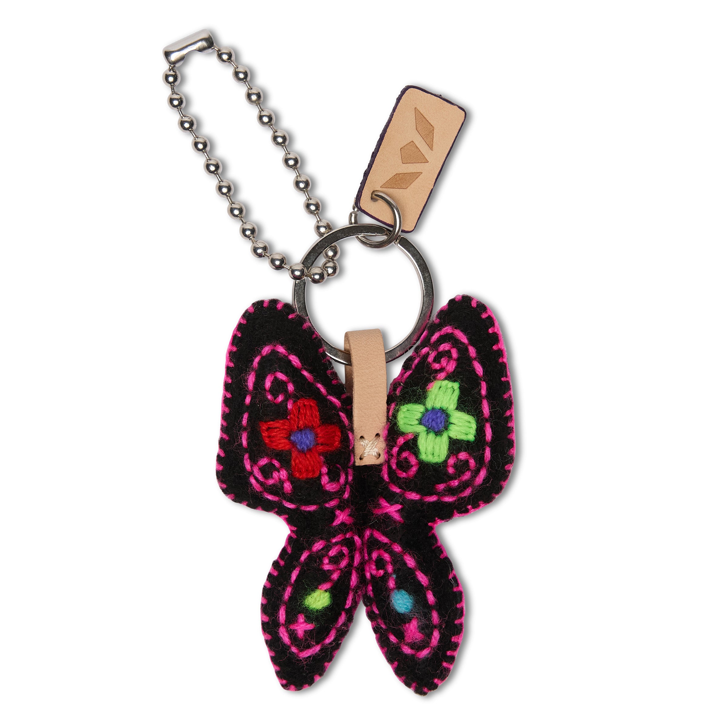 Black Felt Mariposa Charm