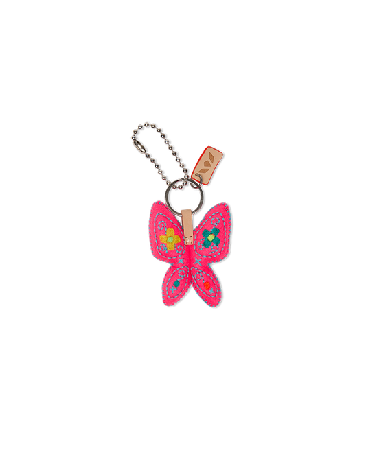 Pink Felt Mariposa Charm