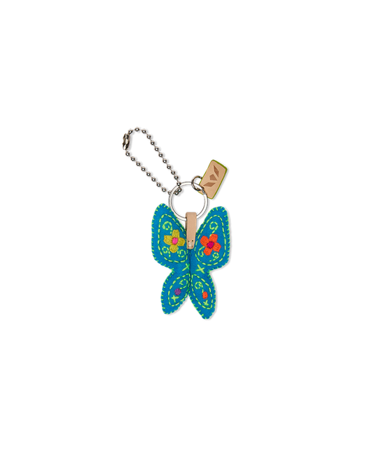 Blue Felt Mariposa Charm
