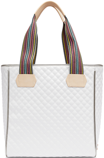 COLORFUL FLORAL ANIMAL PRINTED TOTE BAG CALLED "MICHELLE CLASSIC TOTE"