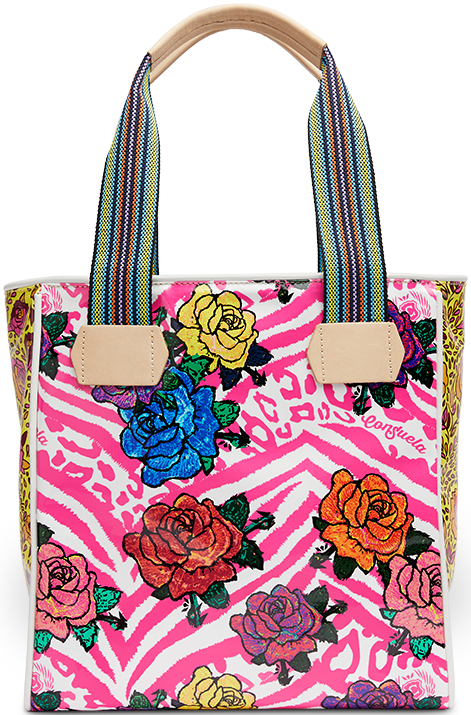 FLORAL AND COLORFUL TOTE BAG CALLED "FRUTTI CLASSIC TOTE"