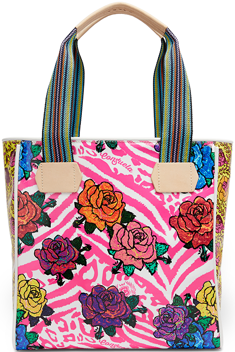 FLORAL AND COLORFUL TOTE BAG CALLED "FRUTTI CLASSIC TOTE"