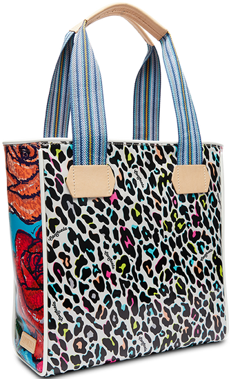 CONSUELA COLORFUL ANIMAL PRINT TOTE BAG "COCO CLASSIC TOTE"