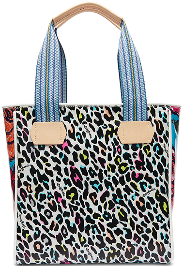 CONSUELA COLORFUL ANIMAL PRINT TOTE BAG "COCO CLASSIC TOTE"