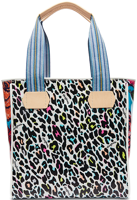 CONSUELA COLORFUL ANIMAL PRINT TOTE BAG "COCO CLASSIC TOTE"