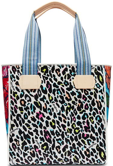 CONSUELA COLORFUL ANIMAL PRINT TOTE BAG "COCO CLASSIC TOTE"