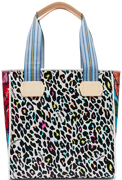 CONSUELA COLORFUL ANIMAL PRINT TOTE BAG "COCO CLASSIC TOTE"