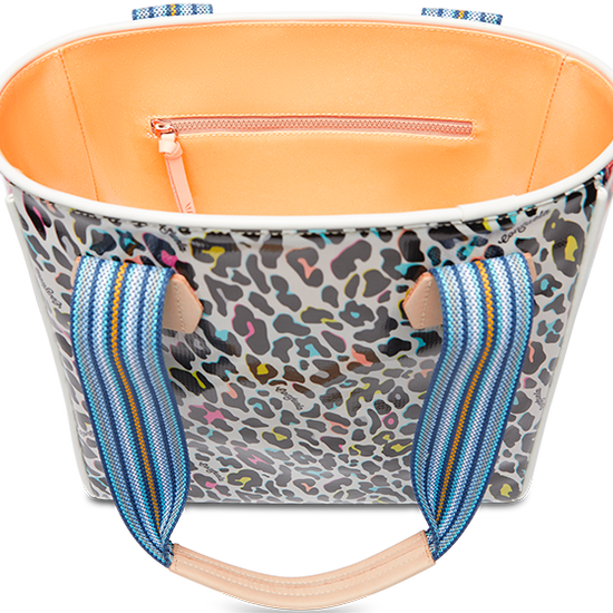 CONSUELA COLORFUL ANIMAL PRINT TOTE BAG "COCO CLASSIC TOTE"