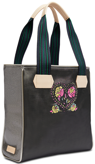 COLORFUL EMBROIDERED TOTE BAG CALLED "MARTA CLASSIC TOTE"