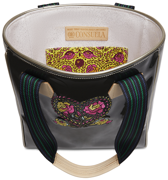 COLORFUL EMBROIDERED TOTE BAG CALLED "MARTA CLASSIC TOTE"