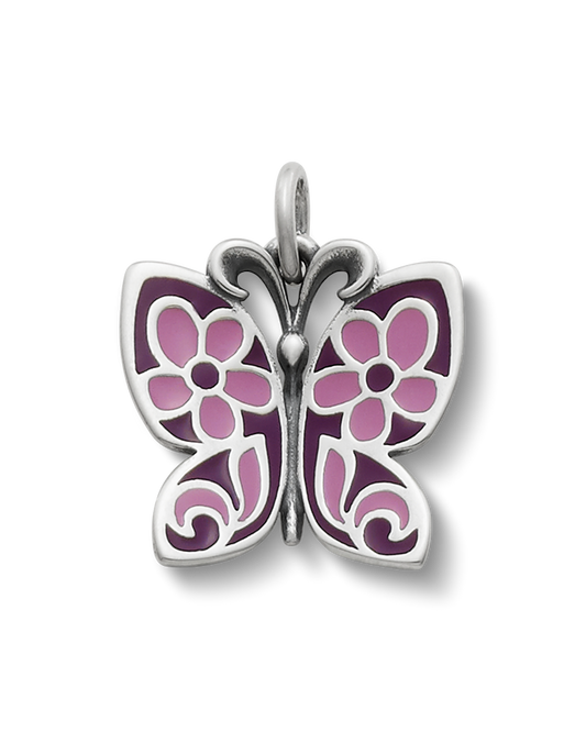 Purple Enamel Butterfly Charm