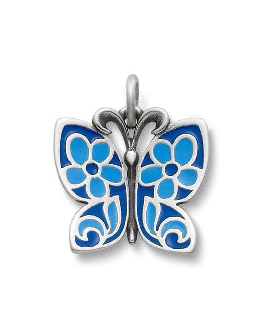 Blue Enamel Butterfly Charm