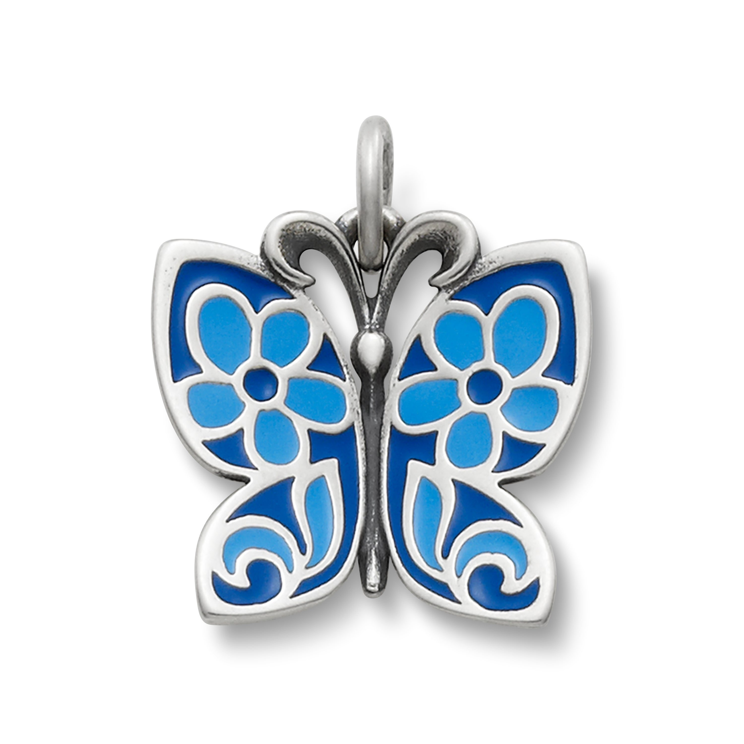 Blue Enamel Butterfly Charm