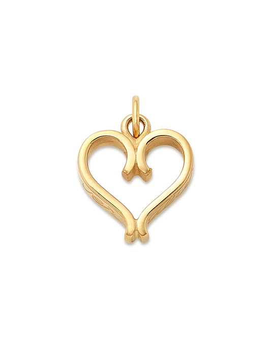 Forever and Always Heart Charm