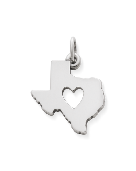 Texas Liebe Symbol Anhänger Sterling Silber | Texas State Schmuck