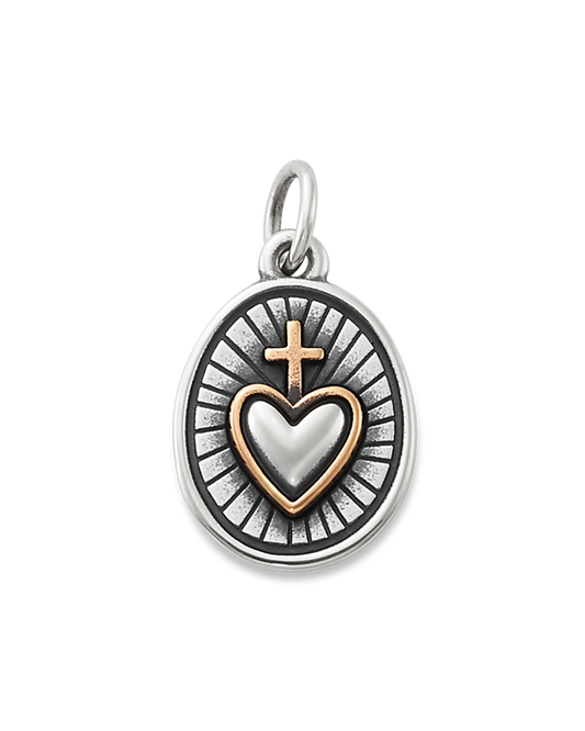 Radiant Sacred Heart Charm