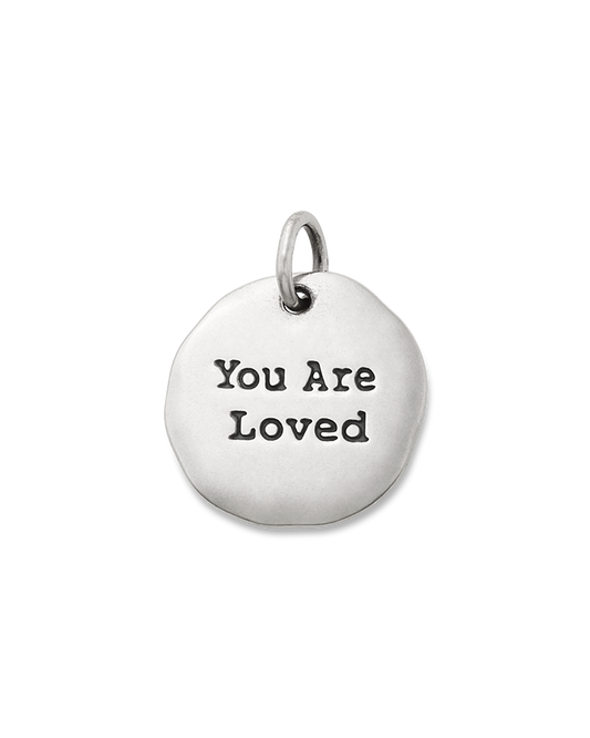 "You Are Loved" Sterling Silver Charm