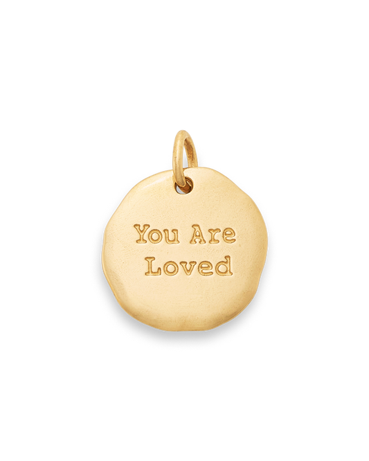 "You Are Loved" 14K Gold Charm