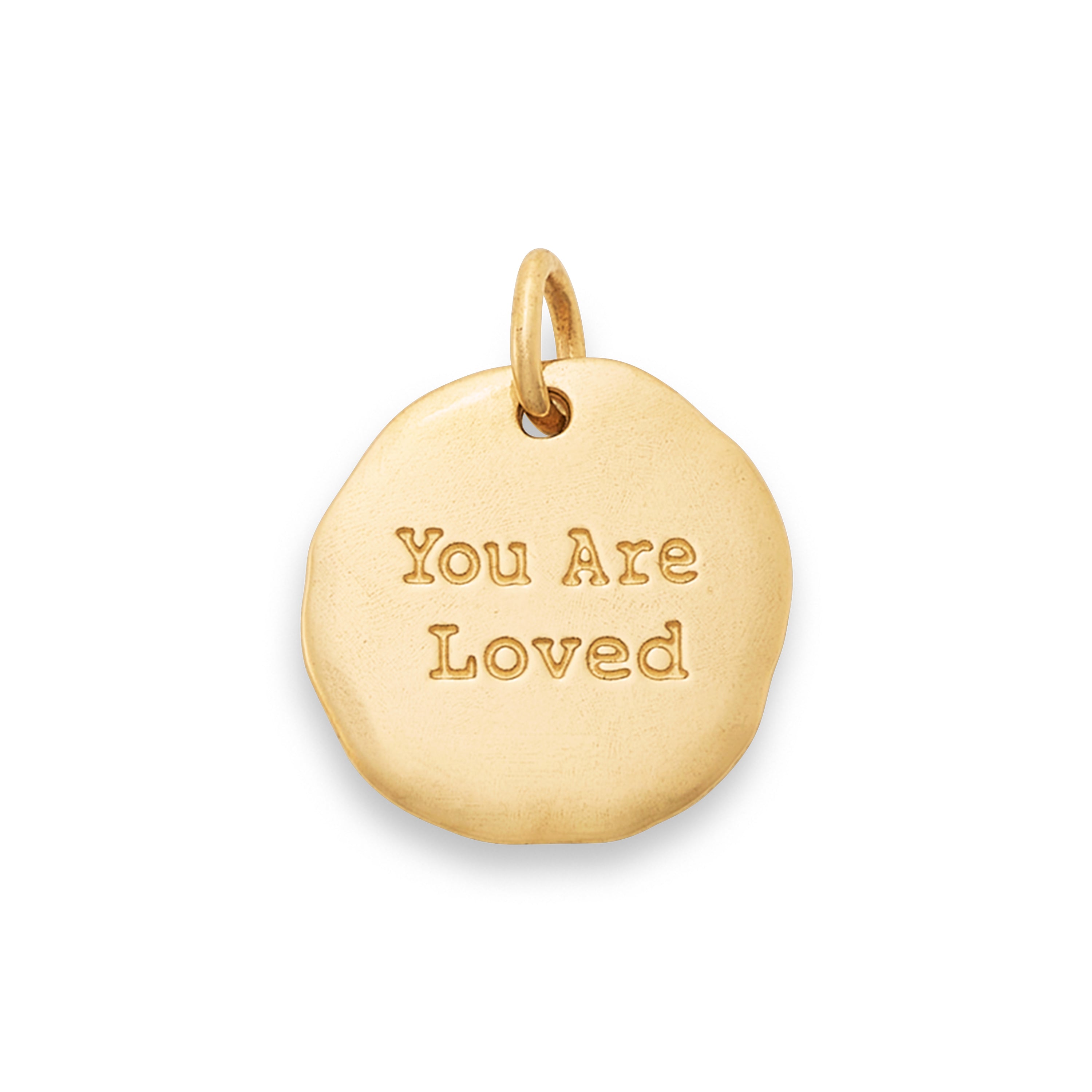 "You Are Loved" 14K Gold Charm
