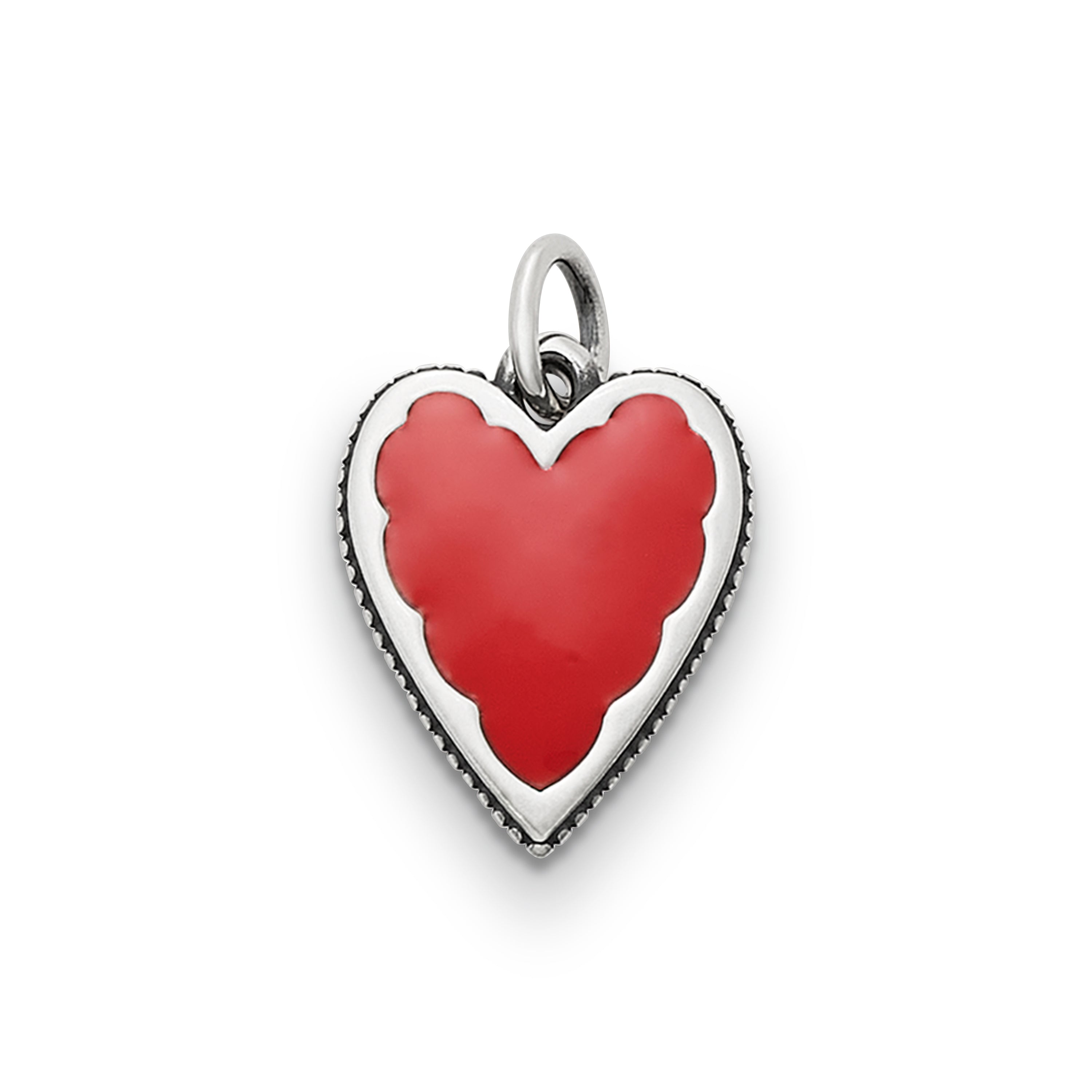 Enamel Red Heart Charm