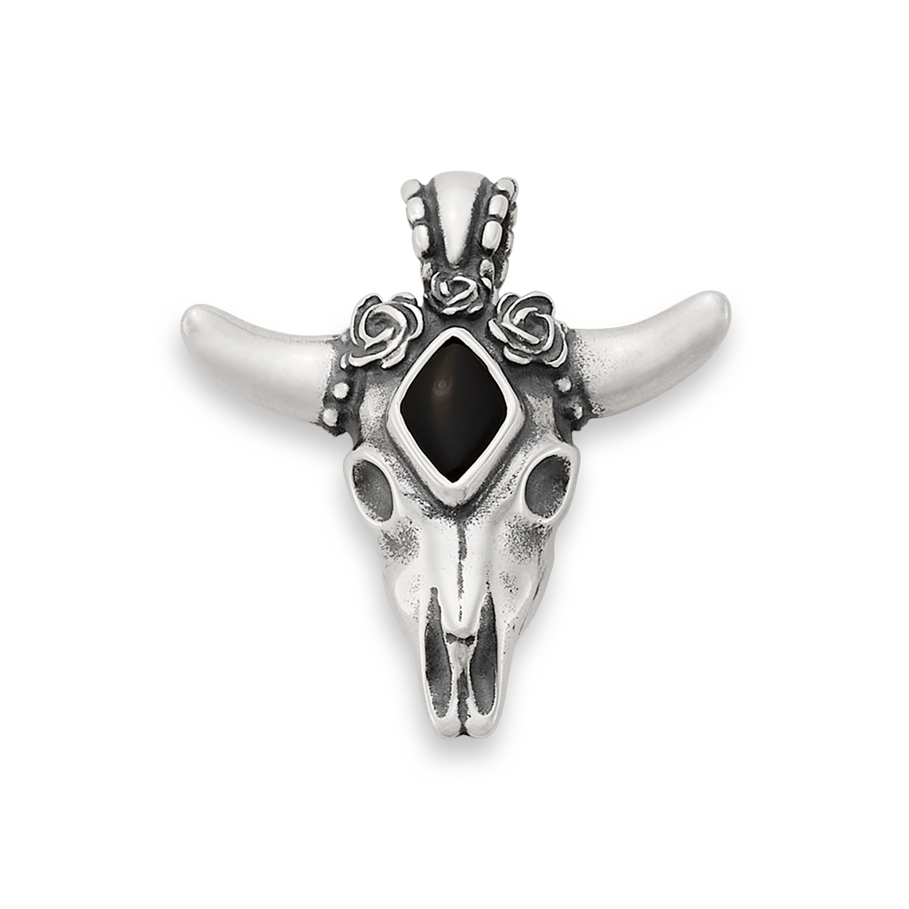 Desert Rose Pendant with Black Onyx