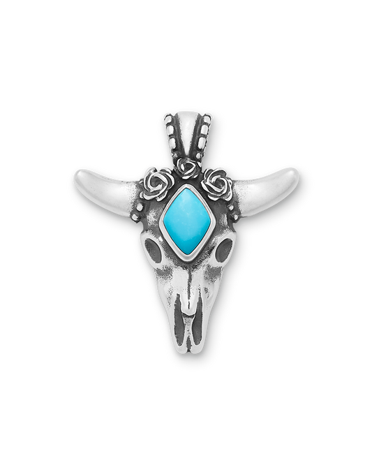 Desert Rose Pendant with Turquoise