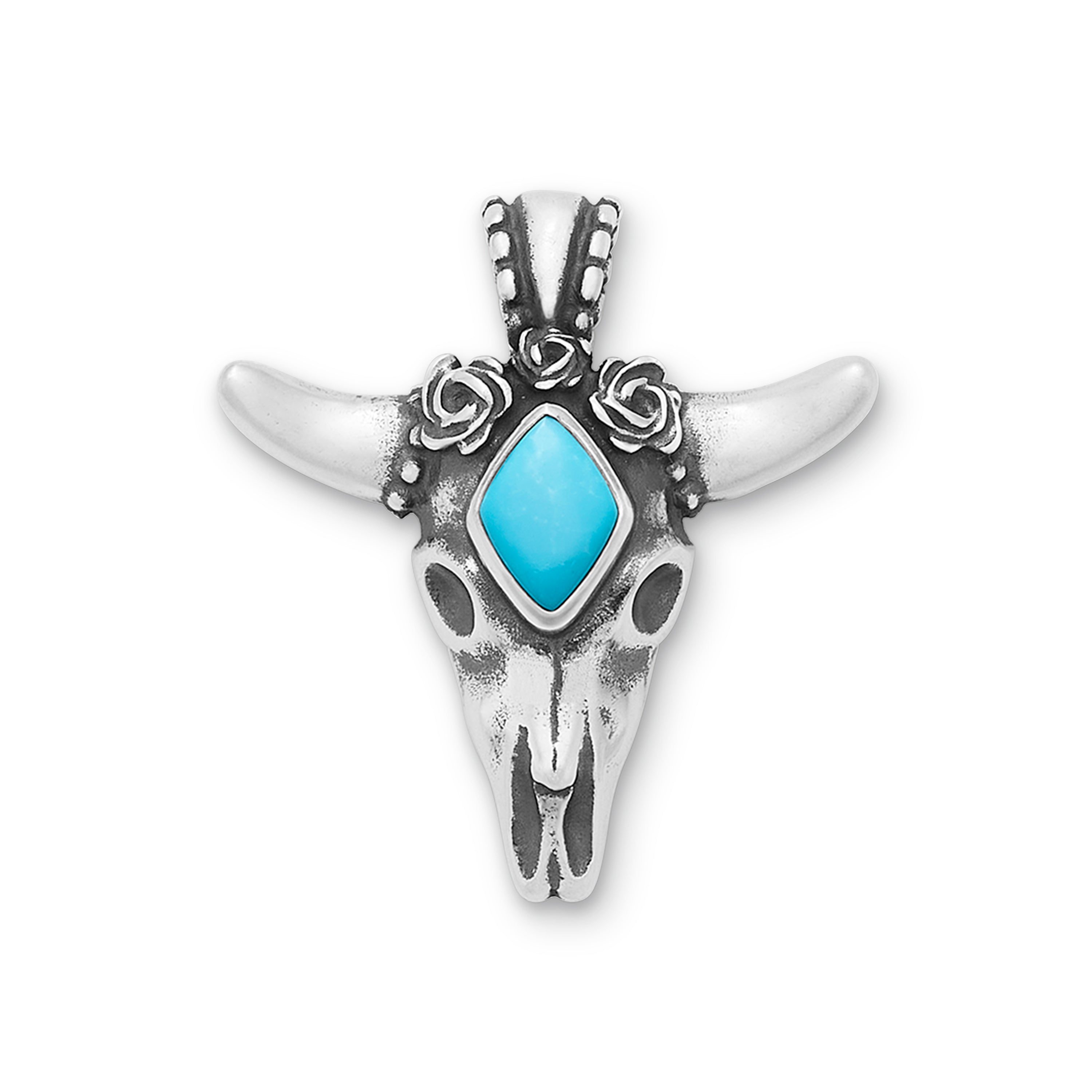 Desert Rose Pendant with Turquoise