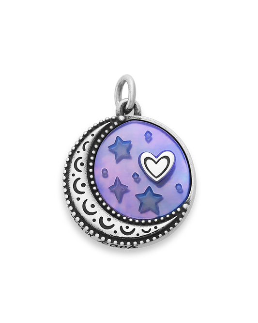 To the Moon and Back Sculpted Gemstone Pendant