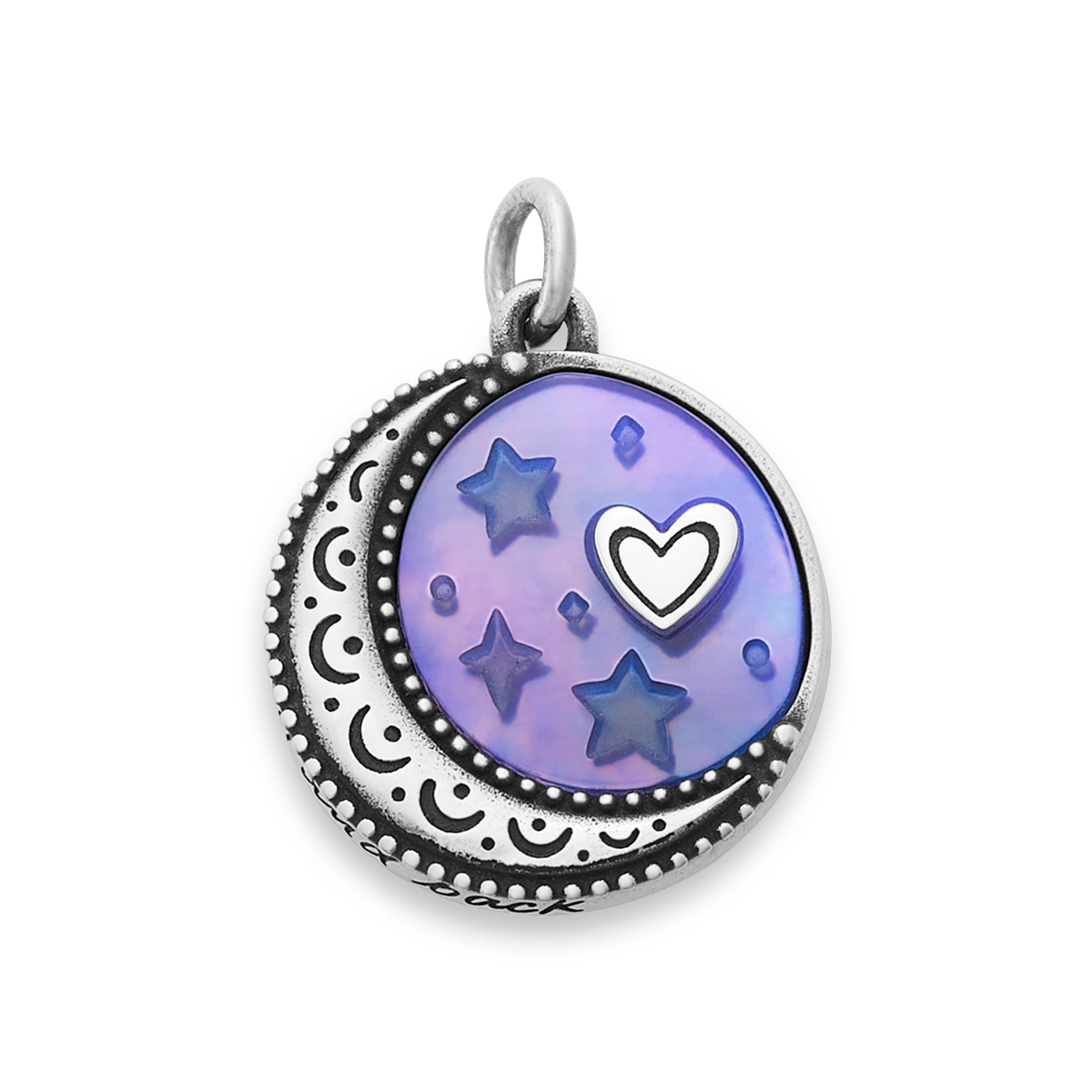 To the Moon and Back Sculpted Gemstone Pendant