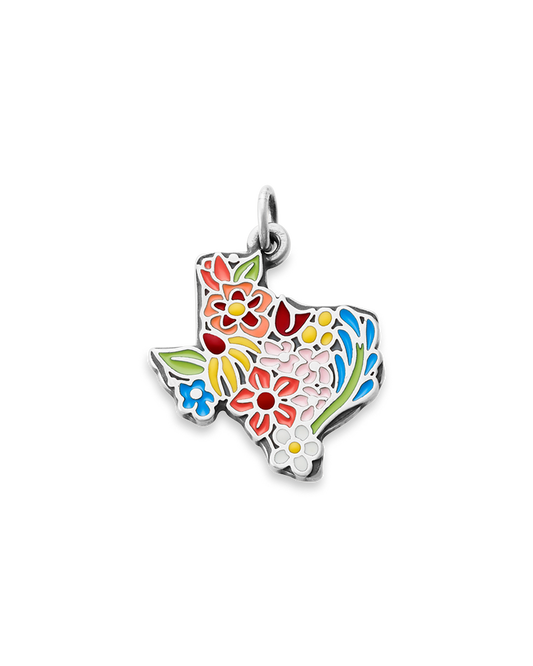 Enamel Texas Wildflower Charm