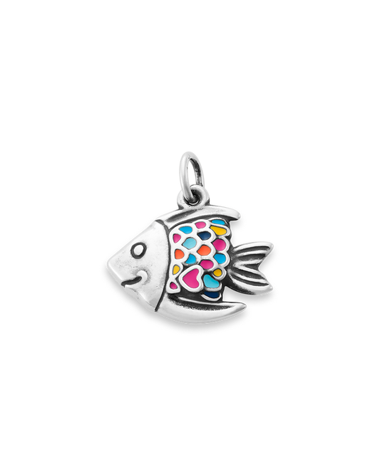 Enamel Happy Fish Charm