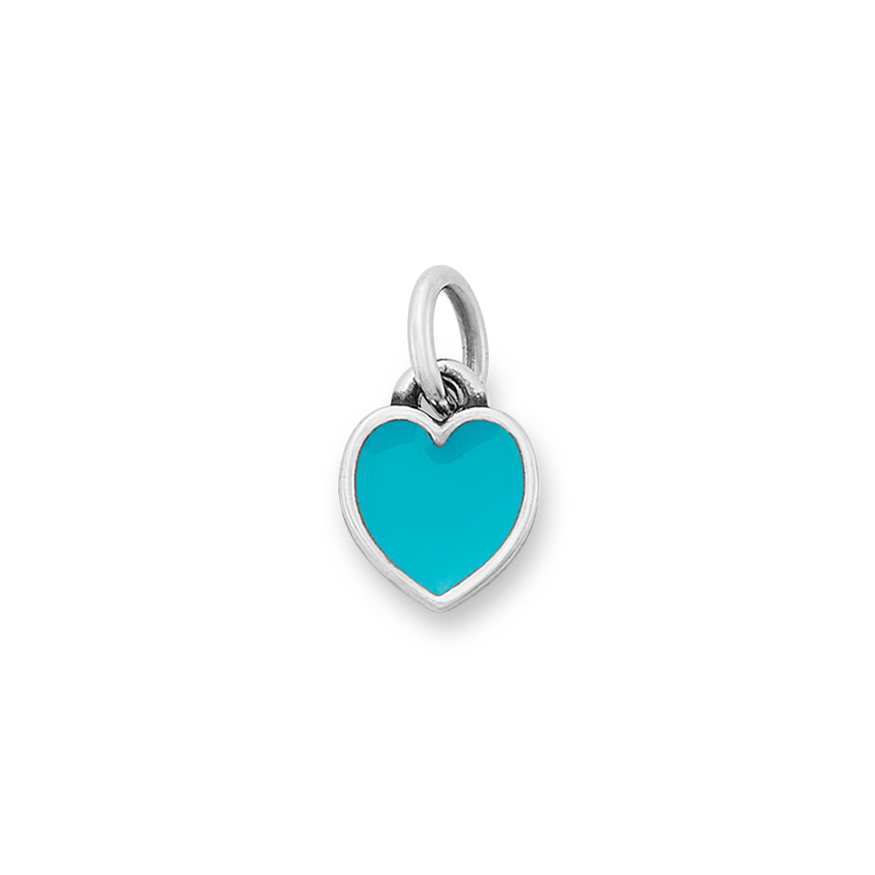 Enamel Blue Connected Hearts Charm