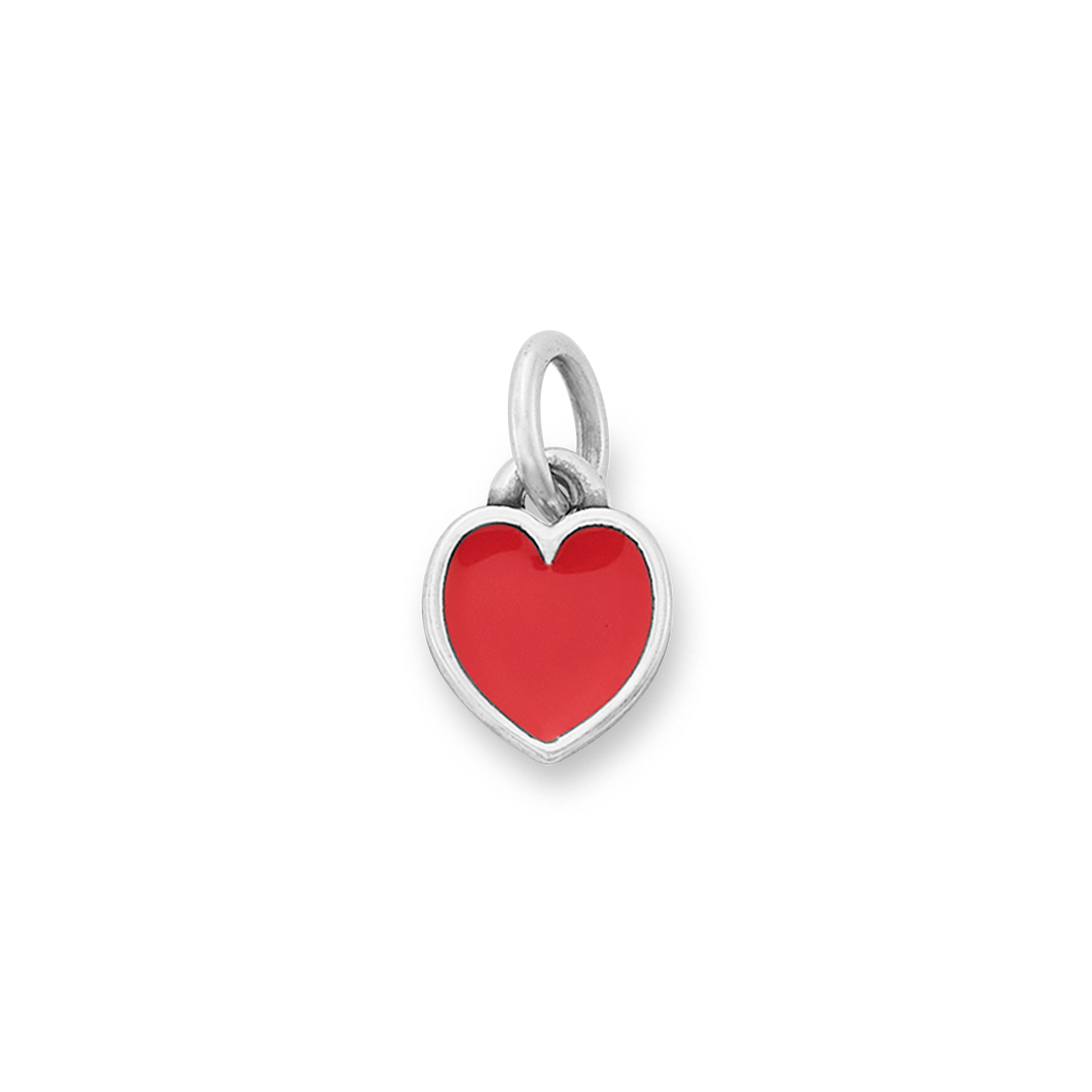 Enamel Red Connected Hearts Charm