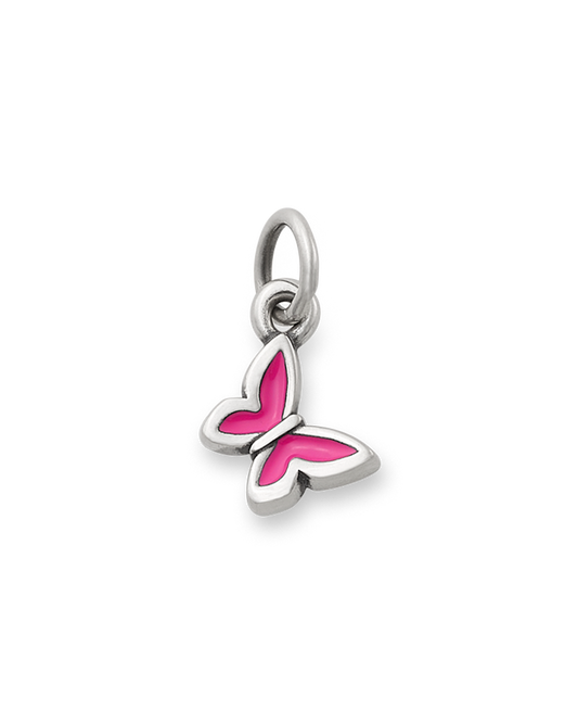 Enamel Dark Pink Mini Butterfly Charm
