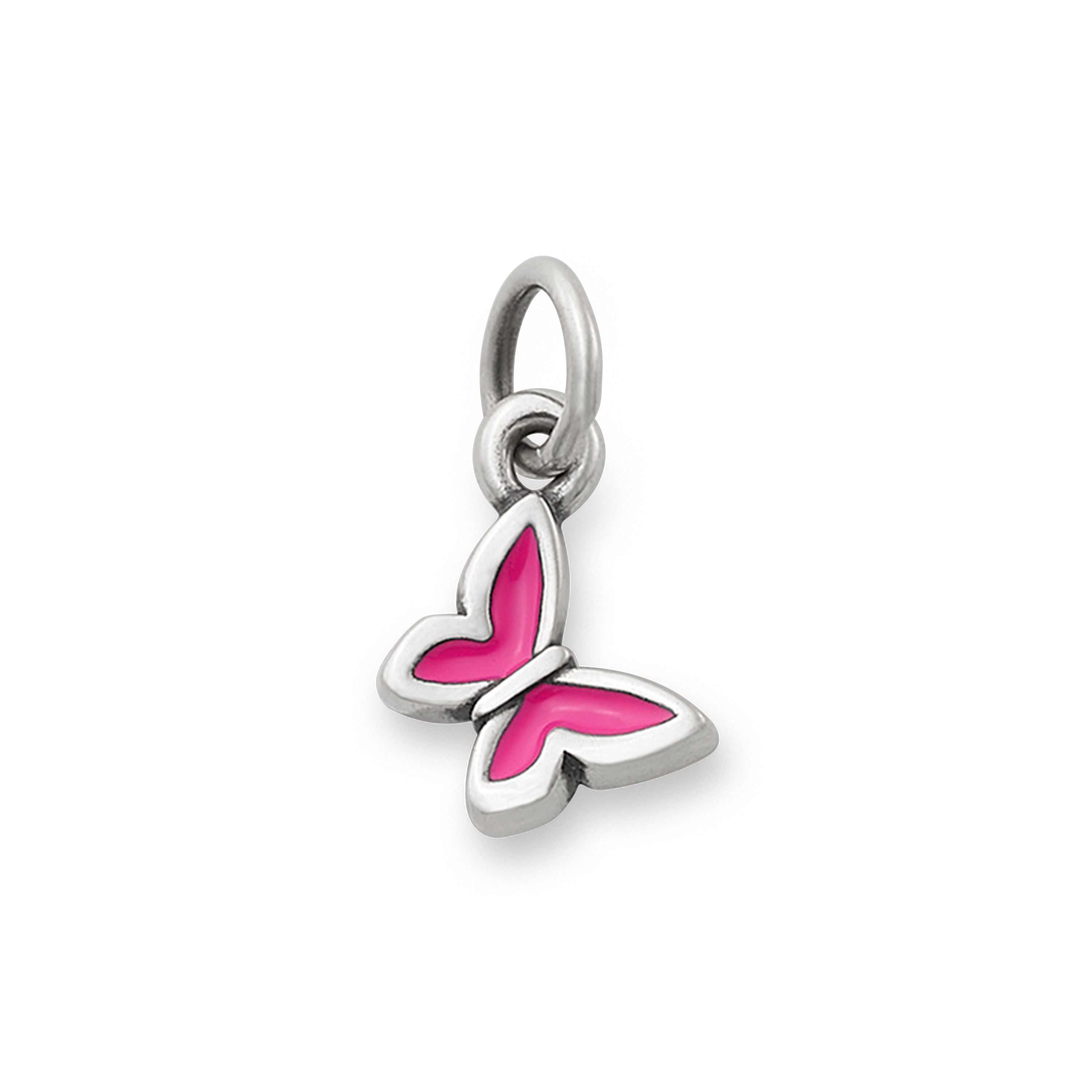 Enamel Dark Pink Mini Butterfly Charm