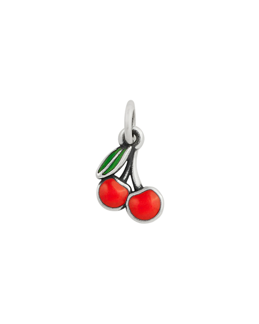 Enamel Cherries Charm