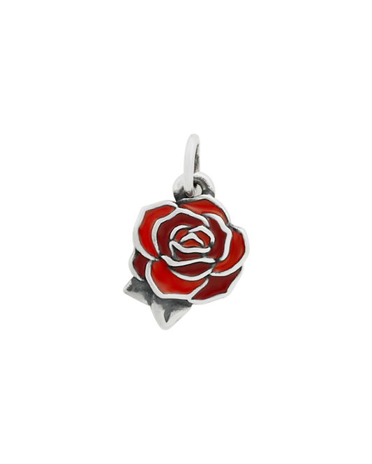 Enamel Consuela Red Rose Charm