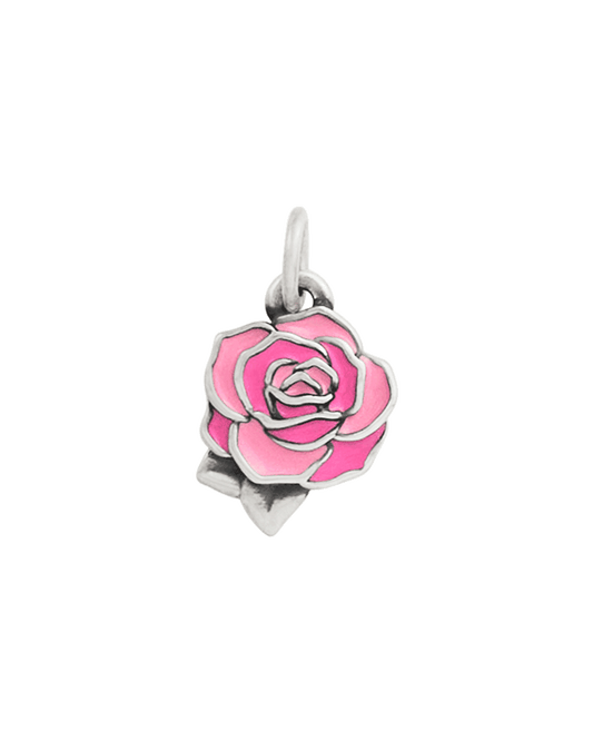 Enamel Consuela Pink Rose Charm