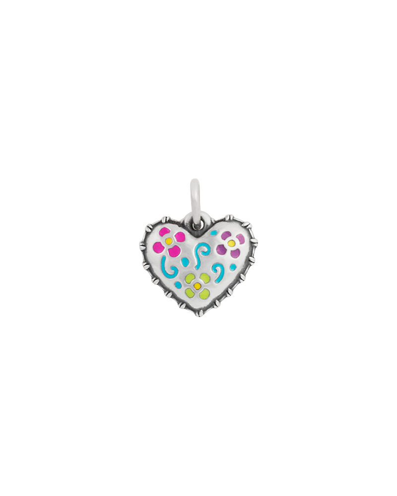 Enamel Consuela Heart Charm