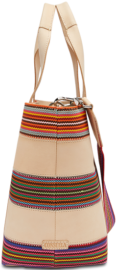 CONSUELA COLORFUL LEATHER CROSSBODY TOTE BAG "ANITA CARRYALL"