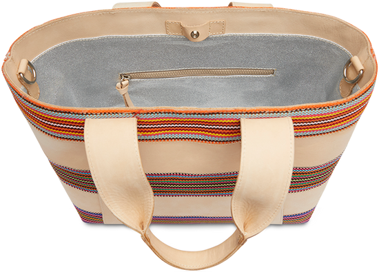 CONSUELA COLORFUL LEATHER CROSSBODY TOTE BAG "ANITA CARRYALL"